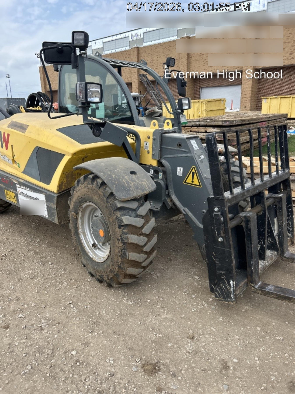 2018 Wacker Neuson TH627 Wacker Neuson TH627 Telehandler w/Canopy, Solid Tires, 48" Carriage and Forks