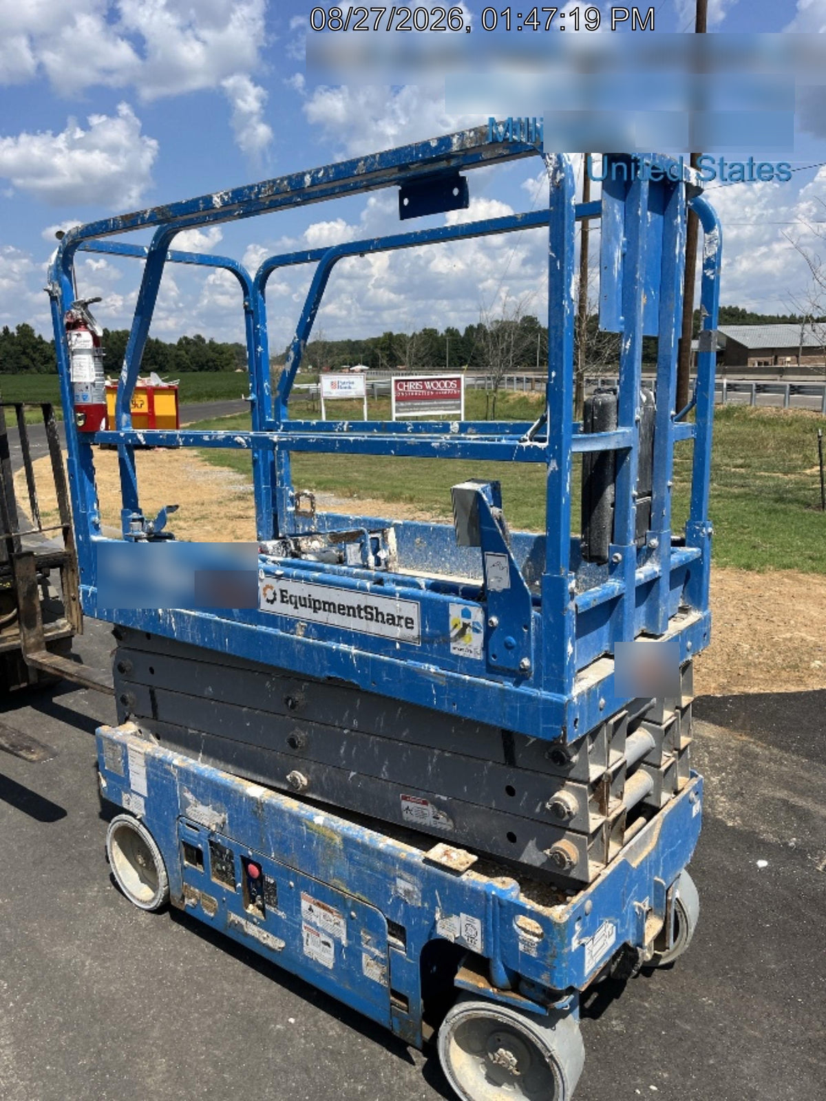 2019 Genie GS-1930 Fixed Rails with Chain Entry