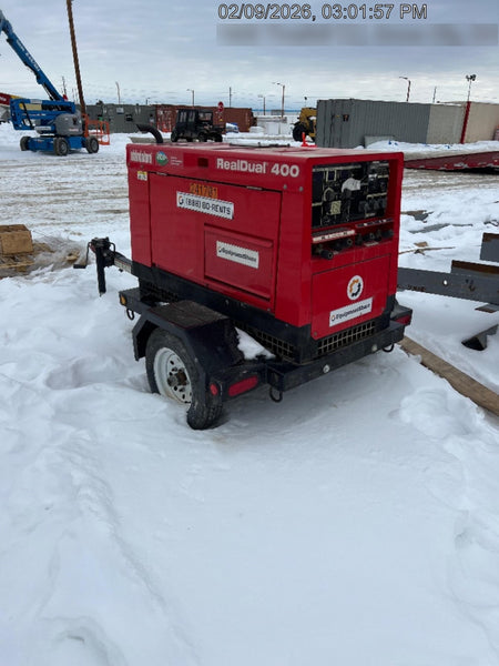 2022 Shindaiwa DGW400MDL Kubota D902 Engine, 23 HP, Dual Op Welder, Wire, Arc, Droop Stick, Tig, and CC Stick Functionality, Simulphase, 3 Phase and 1 Phase Gen Output, Single Axle NB Trlr, Slr Trckl Chrg 12V 12W, Fire Ext