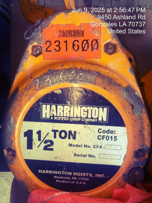 2022 HARRINGTON CF015-20