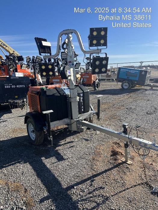 2025 Wanco WLTT-4MM4K Diesel, Mitsubishi L2E, 9.0HP @1800 rpm, Deep Sea Controller, Shore Power Plug, Auto Start, (4) 350W LED Floodlights, 4kW Generator, 60 Gal Fuel Tank, 2" Ball, T3