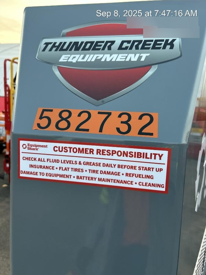 2025 THUNDER CREEK MTT920 - Hazmat not required