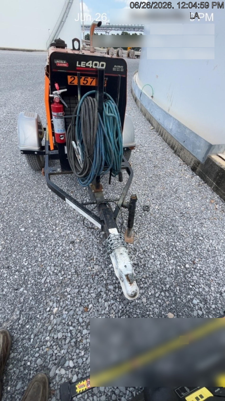 2022 Lincoln Electric LE400 Kubota V1505, Trlr, Cable Rack, Light Kit, ES Decals, T3