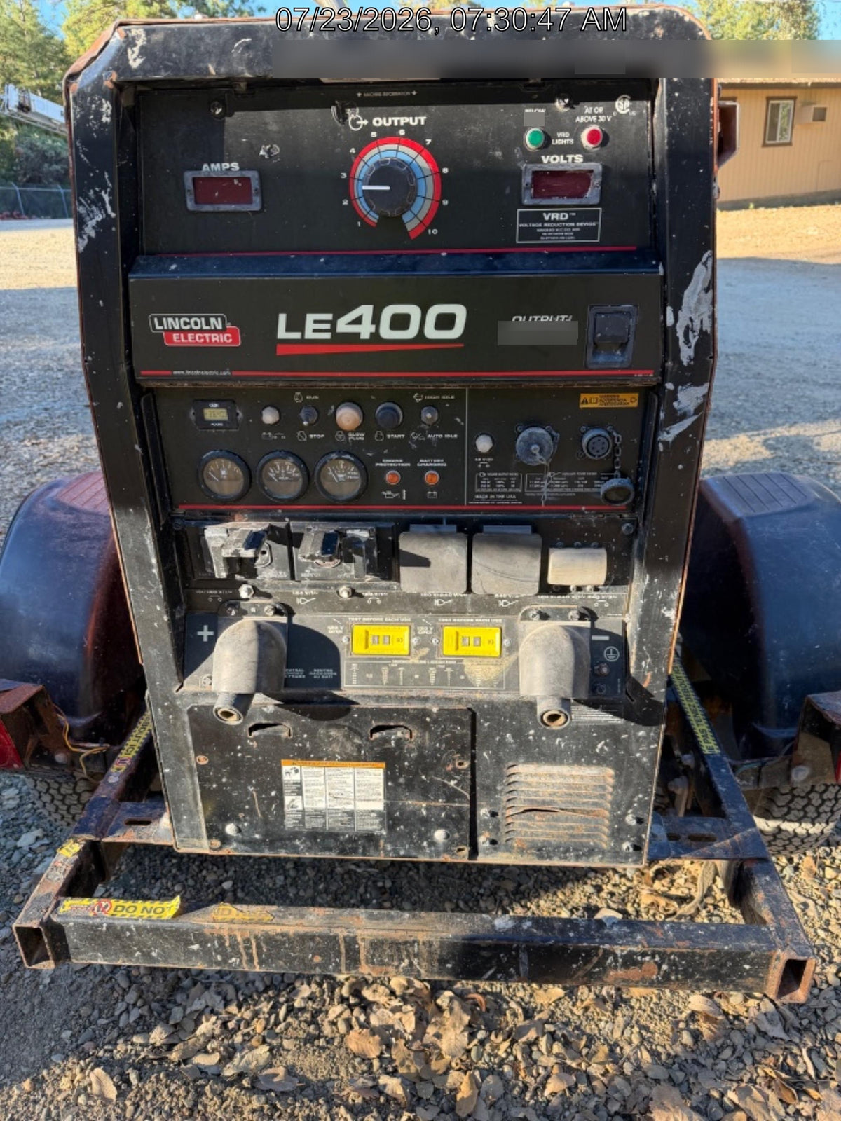 2023 Lincoln Electric LE400 Kubota V1505, Trlr, Cable Rack, Light Kit, ES Decals, T3