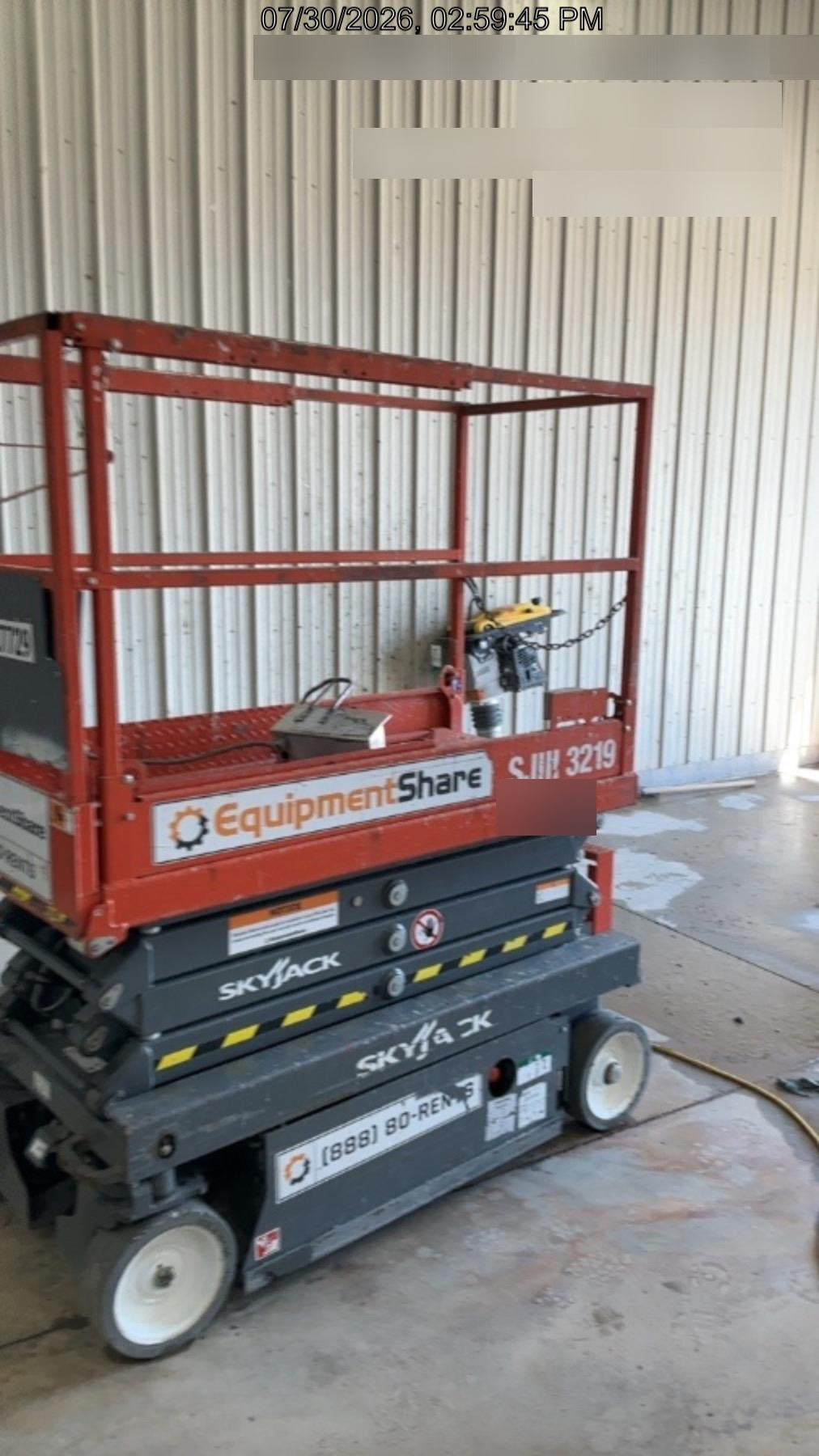2019 Skyjack SJIII-3219 Standard Options