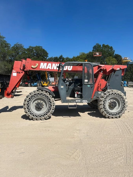 2018 Manitou 12042 Manitou MTA 12042 w/Cab/Heat/AC, Work Lights/Strobe, Aux Hyd, Solid Tires, Lift Hook, 66" Carriage, 72" Forks