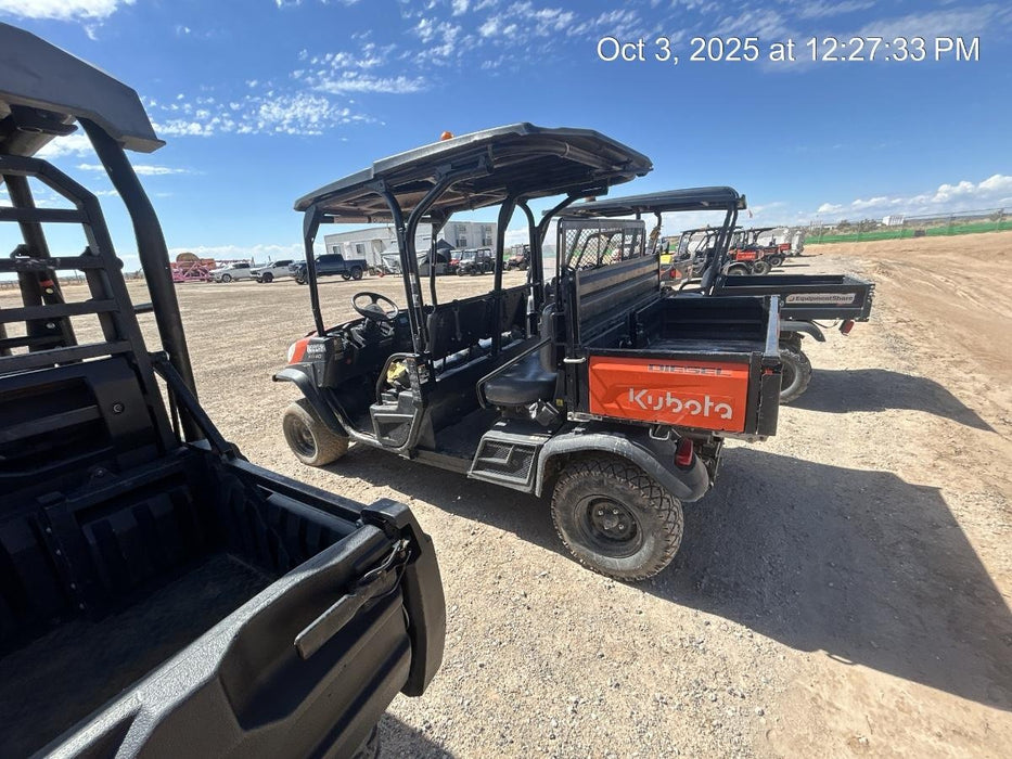 2022 Kubota RTV-X1140W-H Plastic Canopy, Windshield Acrylic Clear, LED Strobe Light, Wire Harness Kit, Back up Alarm
