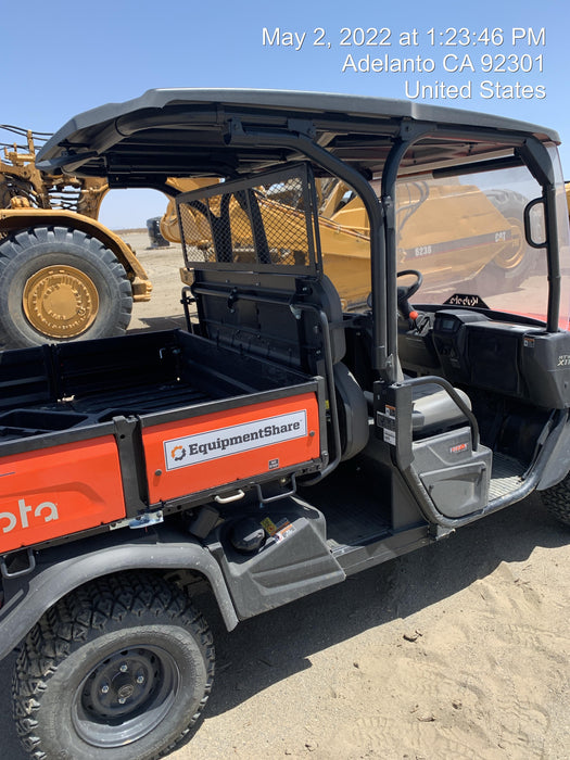 2022 Kubota RTV-X1140W-H Plastic Canopy, Windshield Acrylic Clear, LED Strobe Light, Wire Harness Kit, Back up Alarm