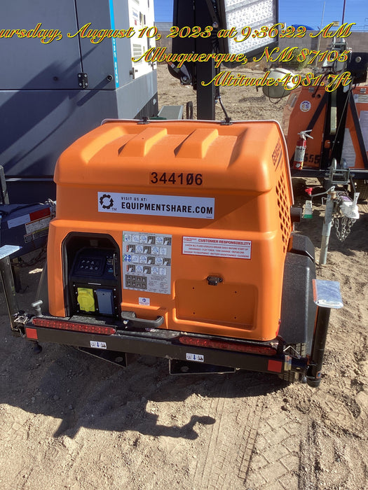 2023 Generac MLT2 Diesel, Flex Switch 120V Input, Powerzone Controller, (4) 320W LED Lights, 4kW Generator, 39.9 Gal Fuel Tank, 2" Ball, T3