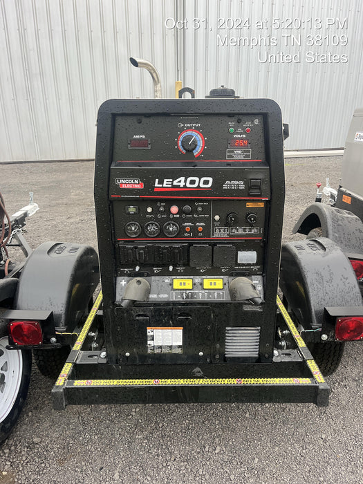2024 Lincoln Electric LE400 Kubota V1505, Trlr, Cable Rack, Light Kit, ES Decals, T3