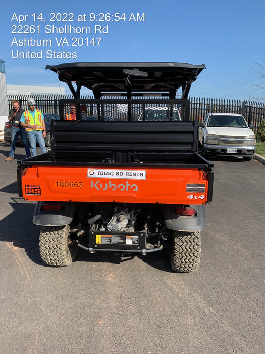 2021 Kubota RTV-X1140W-H Plastic Canopy, Windshield Acrylic Clear, LED Strobe Light, Wire Harness Kit, Back up Alarm
