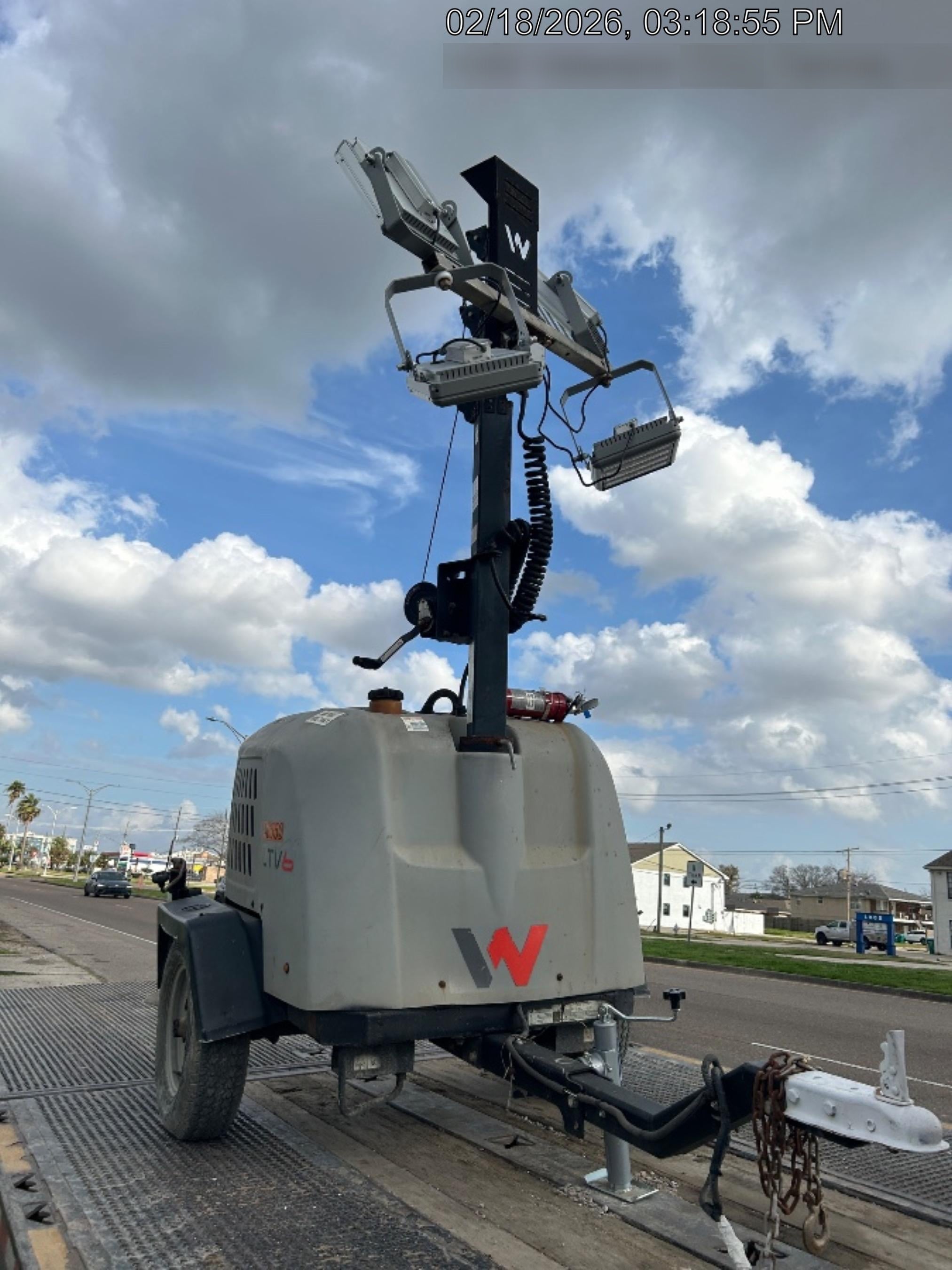2022 Allmand NLV3GR (4) LED Light Fixture 350W, 23' Vertical Mast, 3kW Prime, Towable, Deep Sea L401, Leveling Jacks, Yanmar T4F 5.8hp