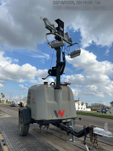 2022 Allmand NLV3GR (4) LED Light Fixture 350W, 23' Vertical Mast, 3kW Prime, Towable, Deep Sea L401, Leveling Jacks, Yanmar T4F 5.8hp