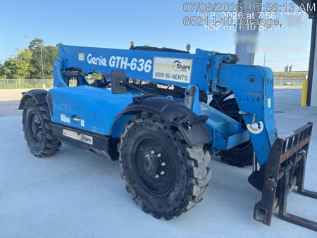 2018 Genie GTH-636 Genie GTH-636 w/Open ROPS, Work Lights, Solid Tires, RH Cab Mesh, Beacon, 48" Carriage and Forks