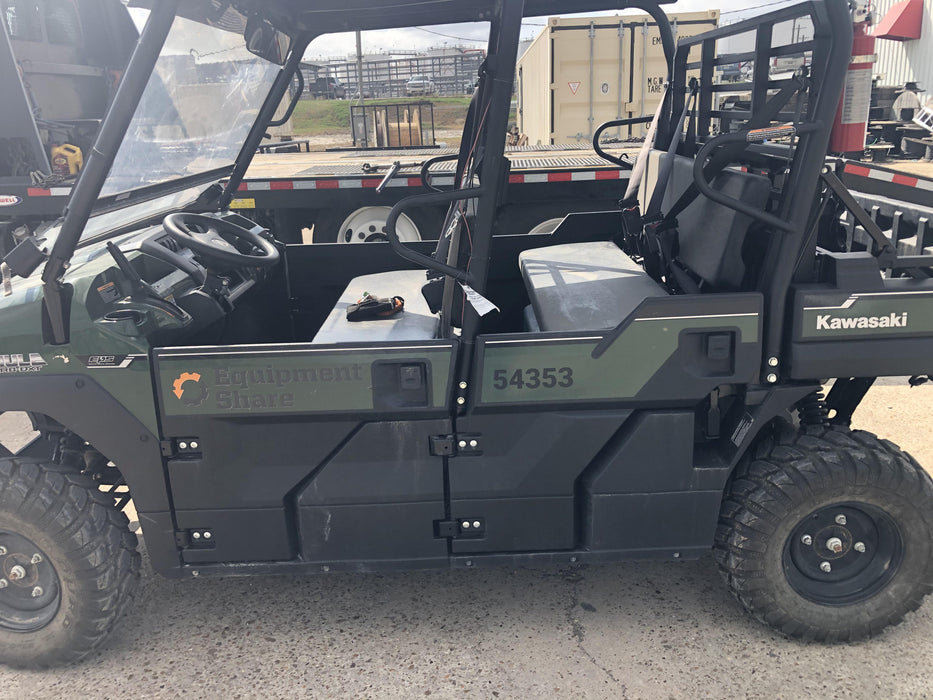 Kawasaki Mule PRO-DXT Standard Options, Backup Alarm, Beacon, Plastic Hard Top, Poly Windshield, Horn Kit