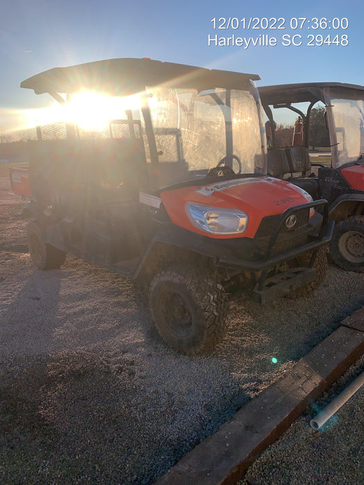 2020 Kubota RTV-X1140W-H Kubota RTVX1140WH 4wd Utility Cart, LED Strobe, Windshield Tempered Glass, Plastic Canopy, Wire Harness Kit, Backup Alarm