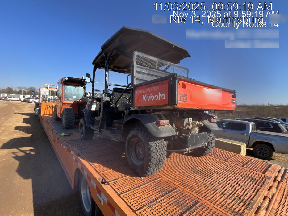 2021 Kubota RTV-X1140W-H Plastic Canopy, Windshield Acrylic Clear, LED Strobe Light, Wire Harness Kit, Back up Alarm