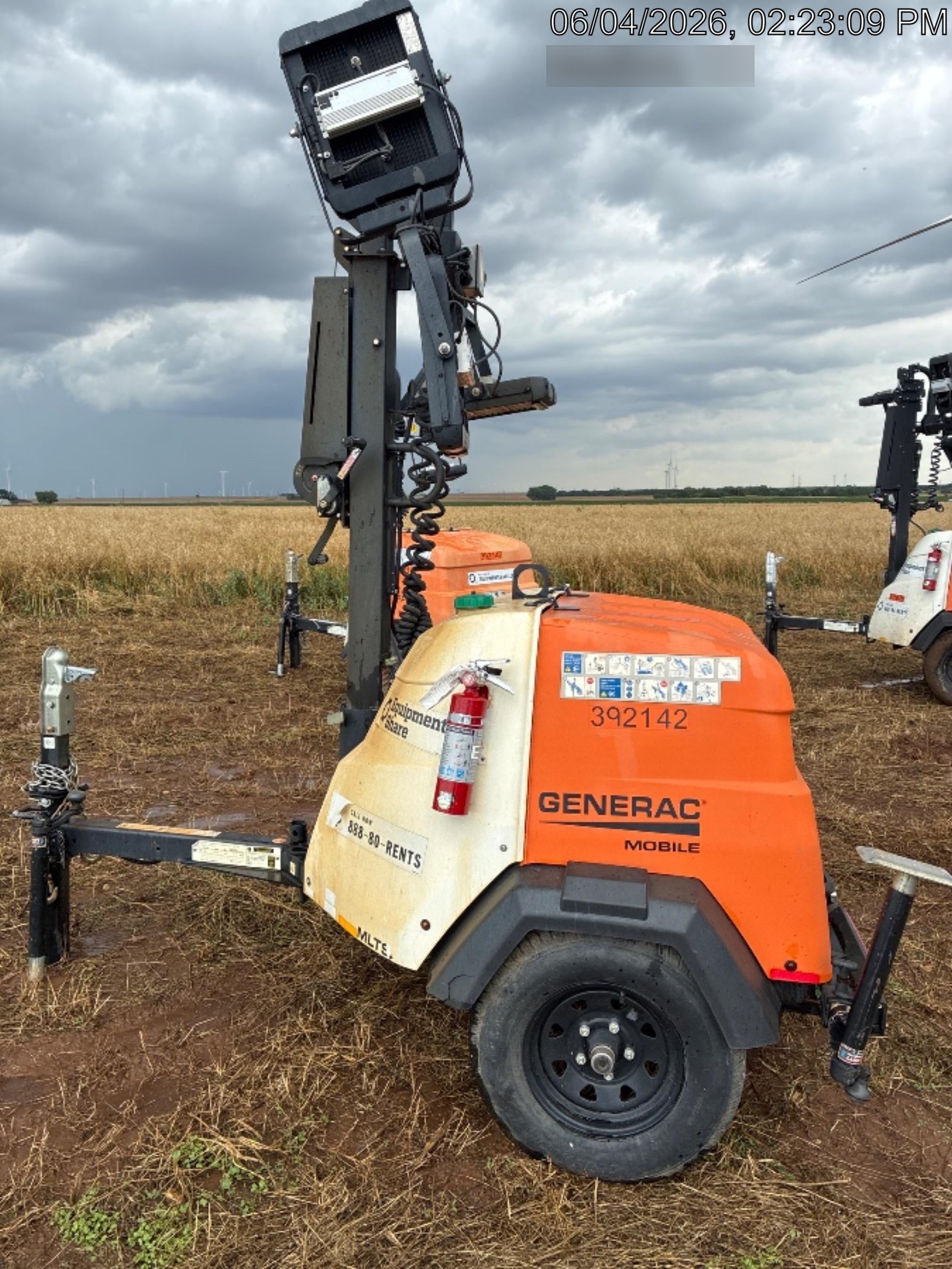 2024 Generac MLT2 Diesel, Flex Switch 120V Input, Powerzone Controller, 
(4) 320W LED Lights, 4kW Generator, 39.9 Gal Fuel Tank, 2" Ball, T3