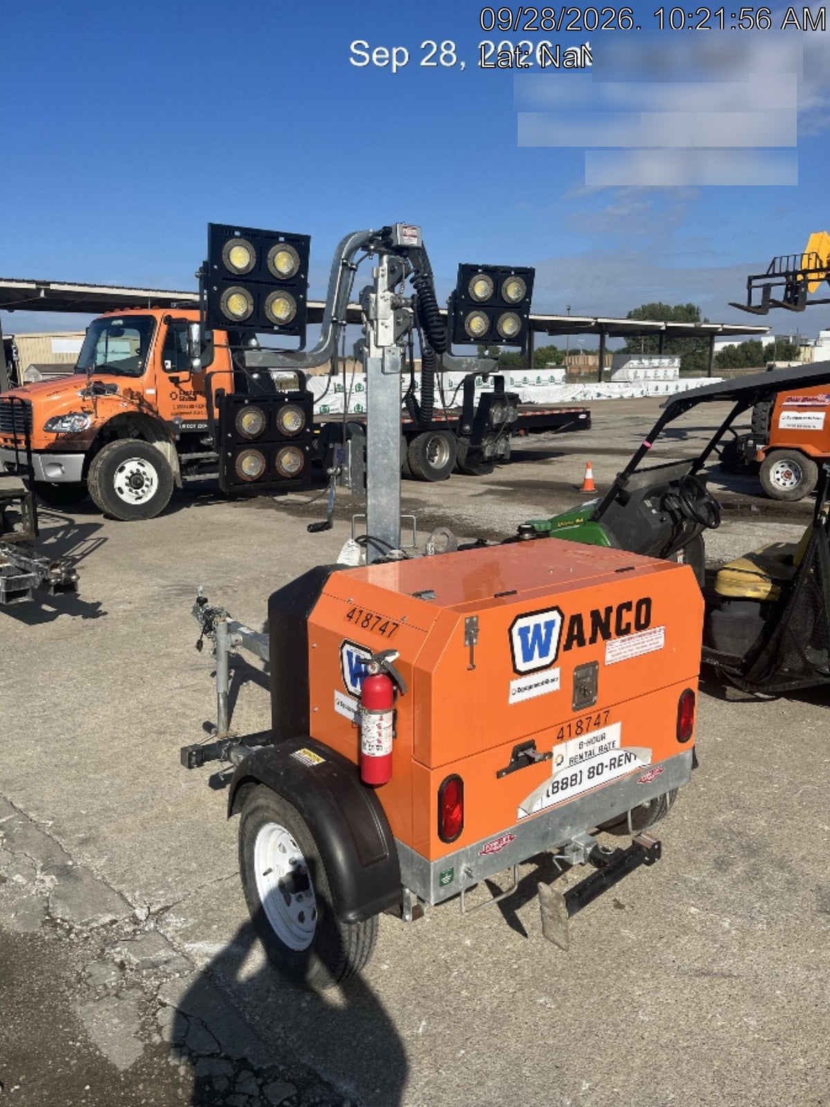 2024 Wanco WLTT-4MM4K Diesel, Deep Sea Controller, Shore Power Plug, Auto Start, (4) 350W LED Floodlights, 4kW Generator, 60 Gal Fuel Tank, 2" Ball, T3