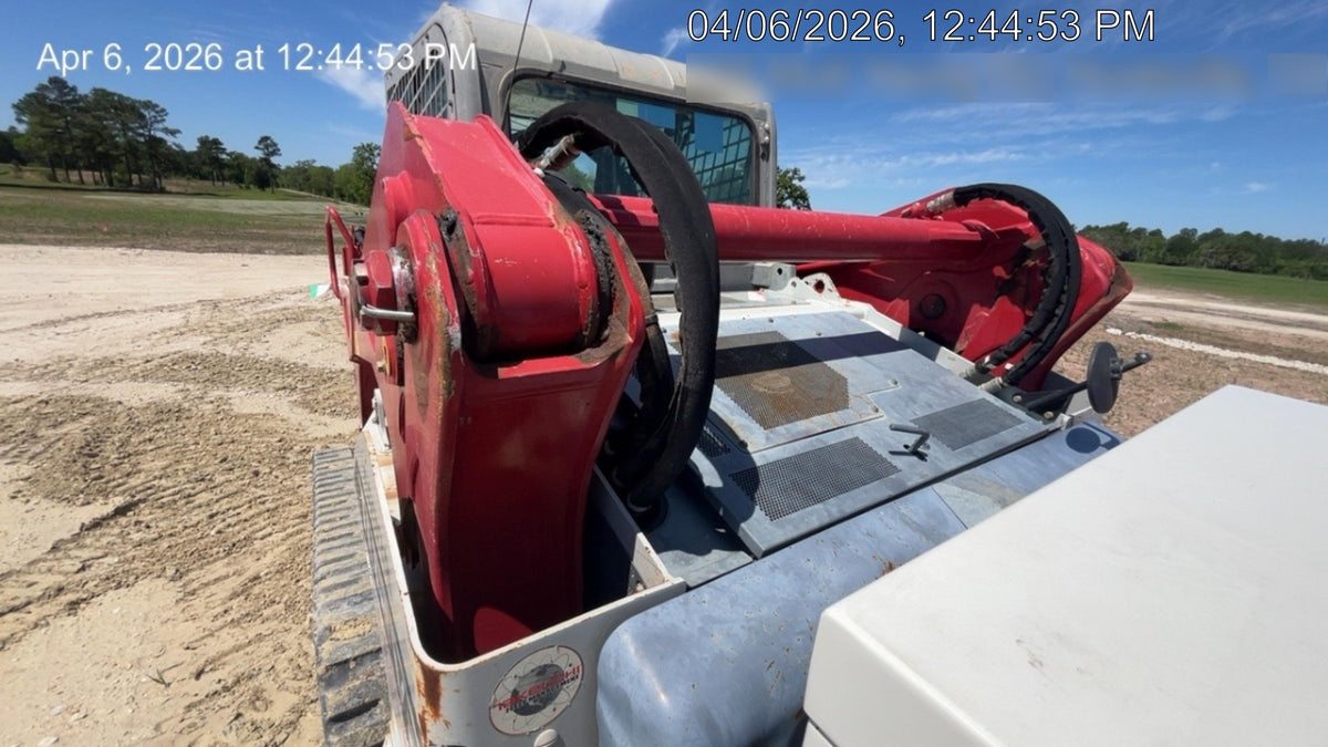 2019 Takeuchi TL12V2C ROPS/FOPS Cab, Heat/AC, Defroster, Rubber Tracks, Back-up Alarm, Front & Rear Working Lights, Auxiliary Hydraulics, Two-Speed Travel, Electronic Monitoring System, Hydraulic Universal Quick Hitch w/80" HD Smooth Dirt Bucket with Bolt-on Edge, 24.0 cu ft. Capacity
