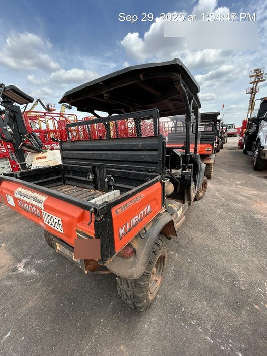 2020 Kubota RTV-X1140W-H 4WD utility cart -LED strobe -Windshield tempered glass -Plastic canopy -Wire harness kit -Backup alarm