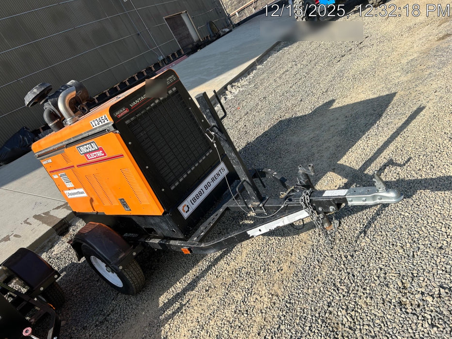2021 Lincoln Electric Vantage 549X Ready Pak 3, ORANGE (includes trailer, cable rack, fender light kit)