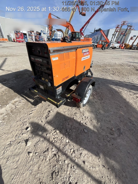 2023 Lincoln Electric LE400 Kubota V1505, Trlr, Cable Rack, Light Kit, ES Decals, T3