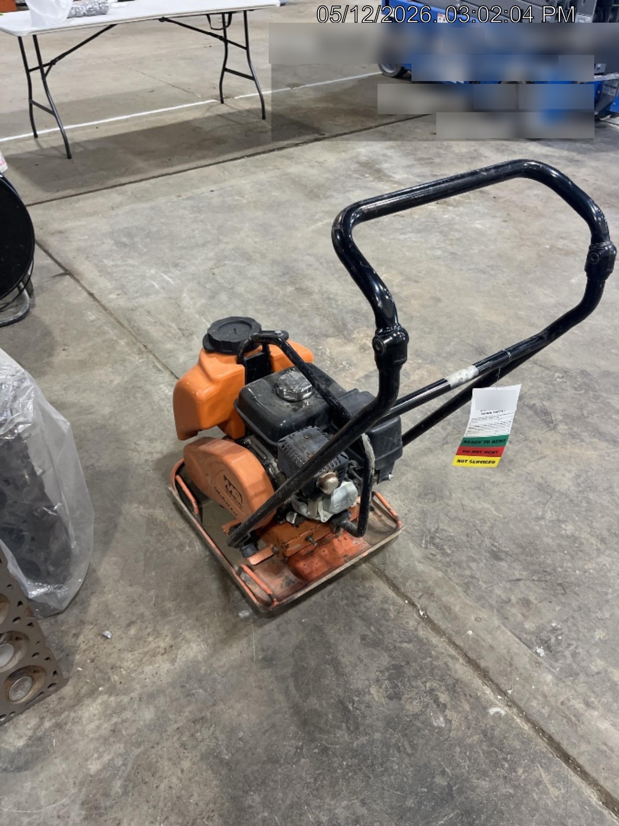 2020 Multiquip MVC82VHW Plate Honda GX160 w/water tank 18 wide