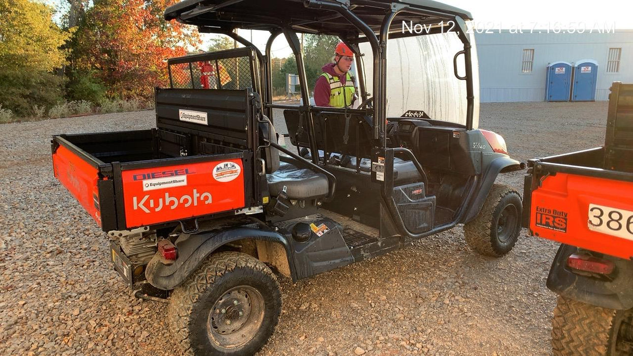 2021 Kubota RTV-X1140W-H Plastic Canopy, Windshield Acrylic Clear, LED Strobe Light, Wire Harness Kit, Back up Alarm