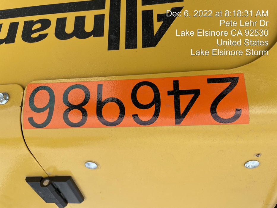 2022 Allmand NLV3GR (4) LED Light Fixture 350W, 23' Vertical Mast, 3kW Prime, Towable, ES Decals, T3