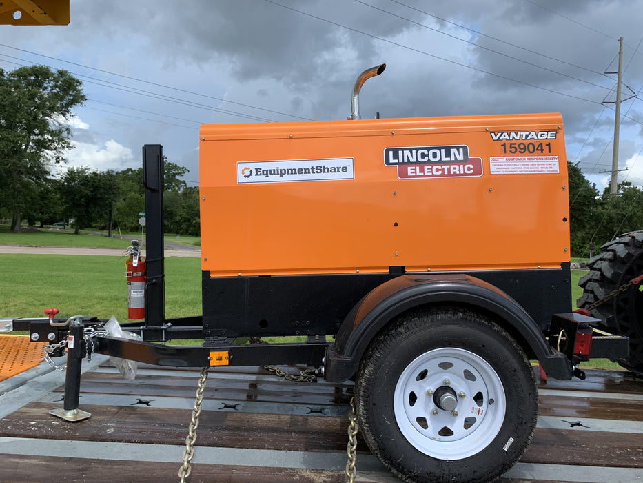 2021 Lincoln Electric Vantage 322 Vantage 322 Ready Pak 3 w/ Decals, ORANGE (includes trailer, cable rack, fender light kit) NO Telematics