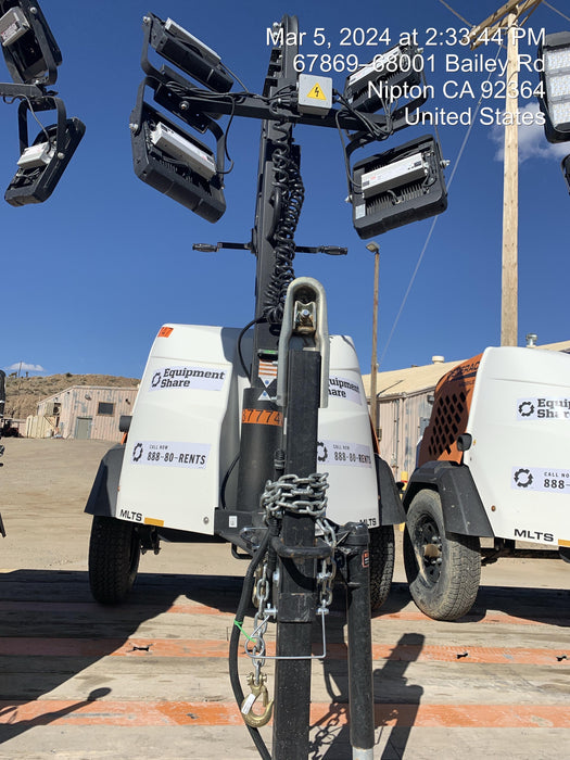 2023 Generac MLT2 Diesel, Flex Switch 120V Input, Powerzone Controller, 
(4) 320W LED Lights, 4kW Generator, 39.9 Gal Fuel Tank, 2" Ball, T3