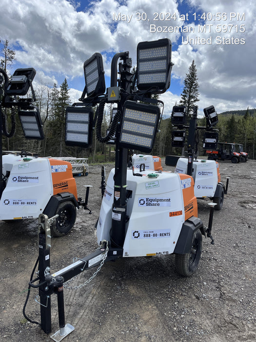 2023 Generac MLT2 Diesel, Flex Switch 120V Input, Powerzone Controller, (4) 320W LED Lights, 4kW Generator, 39.9 Gal Fuel Tank, 2" Ball, T3