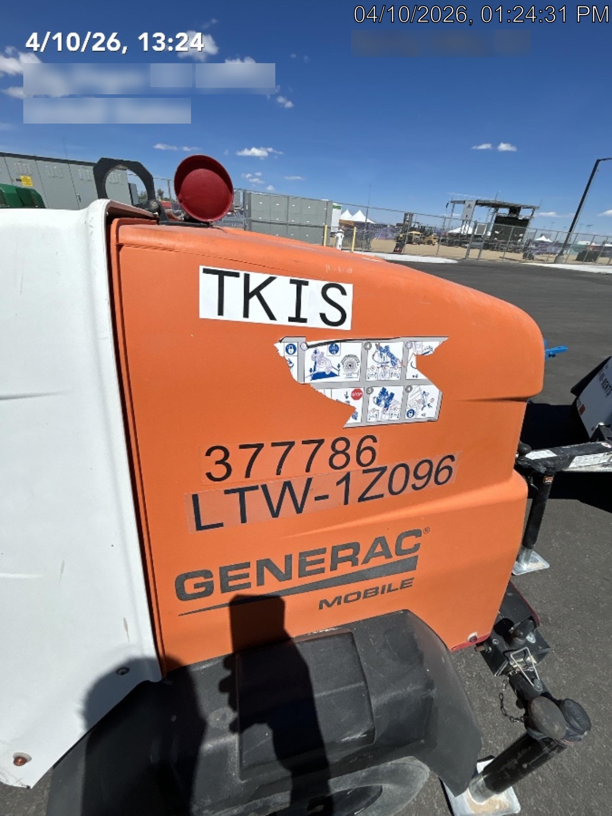 2023 Generac MLT2 Diesel, Flex Switch 120V Input, Powerzone Controller, 
(4) 320W LED Lights, 4kW Generator, 39.9 Gal Fuel Tank, 2" Ball, T3