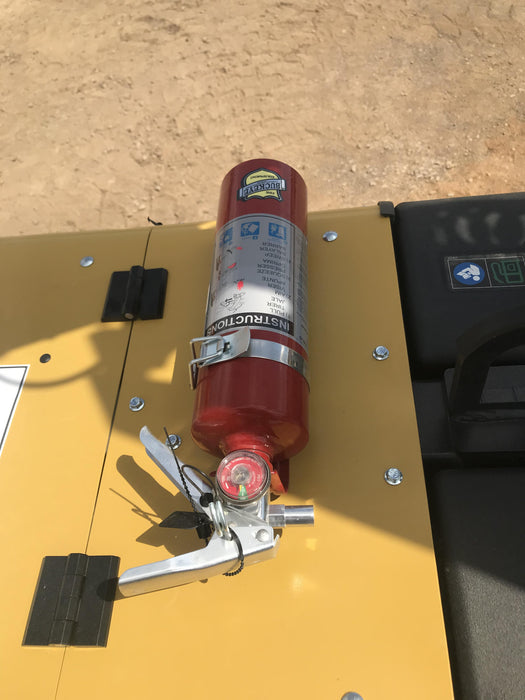 2022 Allmand NLV3GR (4) LED Light Fixture 350W, 23' Vertical Mast, 3kW Prime, Towable, Deep Sea L401, Leveling Jacks, Yanmar T4F 5.8hp