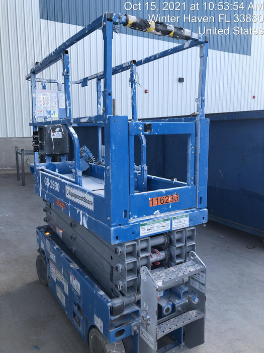 2020 Genie GS-1930 Solid Non Marking Tires, Beacon, Folding rails with half height swing gate