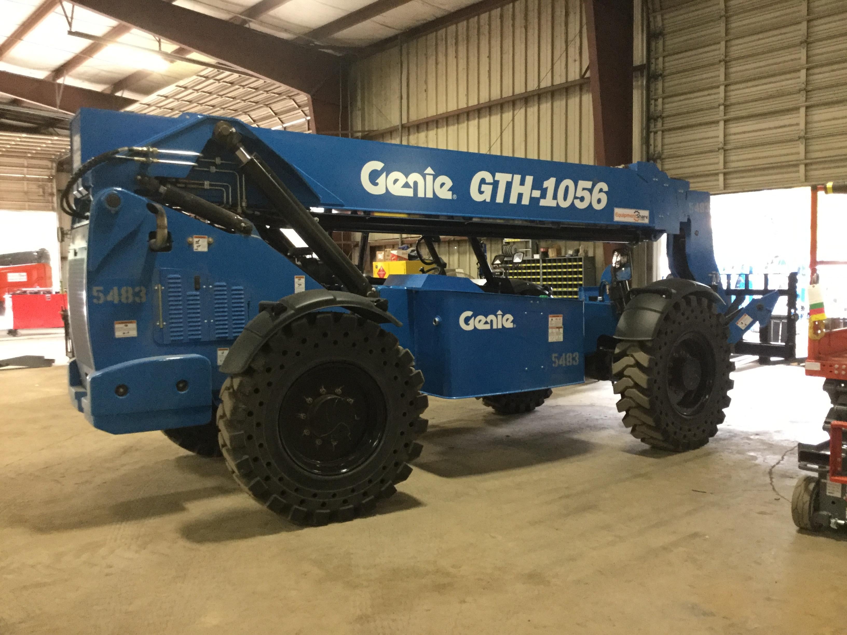 2017 Genie GTH-1056 Genie GTH1056, Solid Tires, 60" carriage, Open ROPS