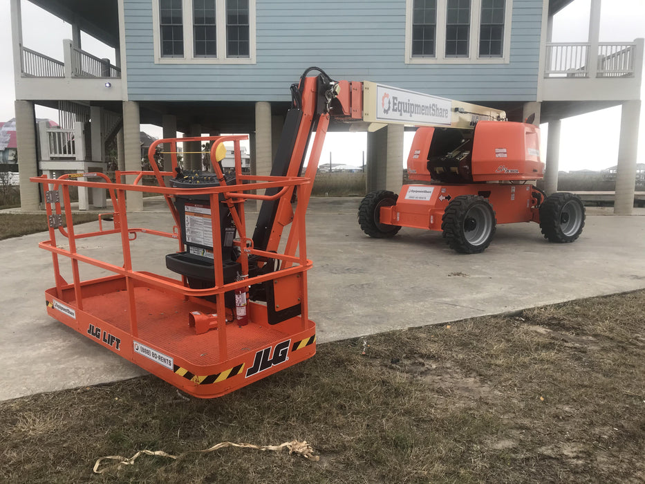 2020 JLG 660SJ ANSI, Deutz Diesel, 4wd, FF Tires, Inward Self Closing Gate, Tool Tray, Beacon, 7.5kW Generator