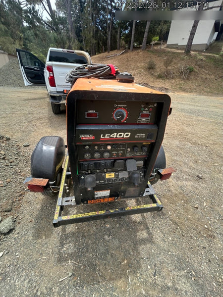 2022 Lincoln Electric LE400 Kubota V1505, Trlr, Cable Rack, Light Kit, ES Decals, T3