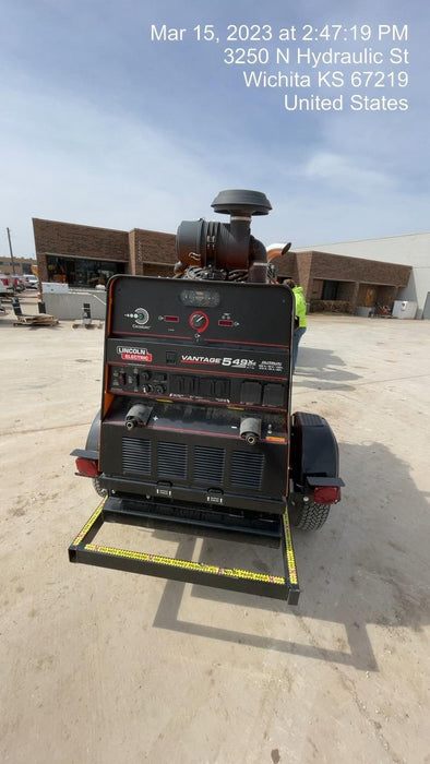 2021 Lincoln Electric Vantage 549X Ready Pak 3, ORANGE (includes trailer, cable rack, fender light kit)