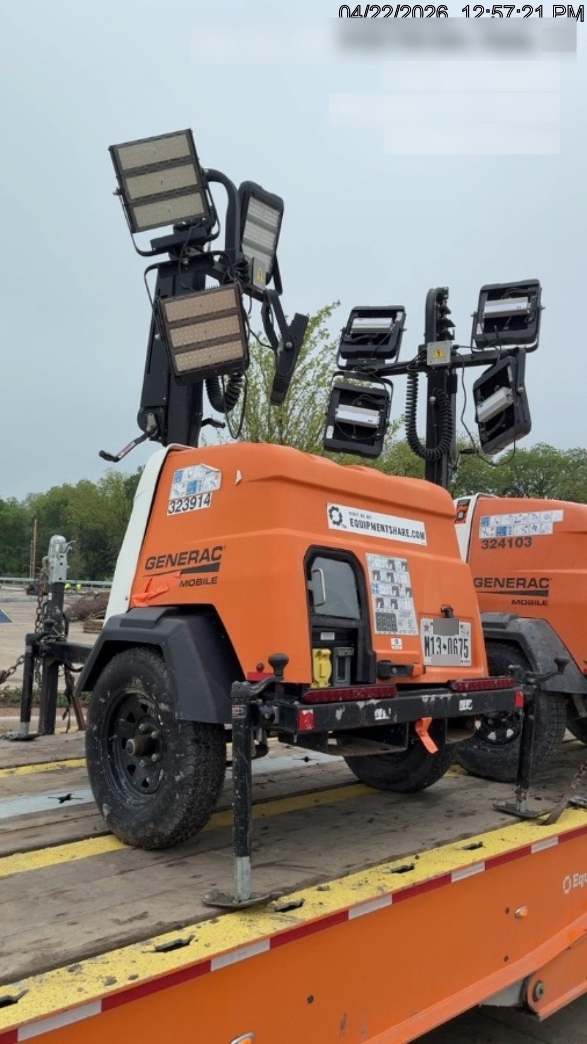 2023 Generac MLT2 Diesel, Flex Switch 120V Input, Powerzone Controller, (4) 320W LED Lights, 4kW Generator, 39.9 Gal Fuel Tank, 2" Ball, T3