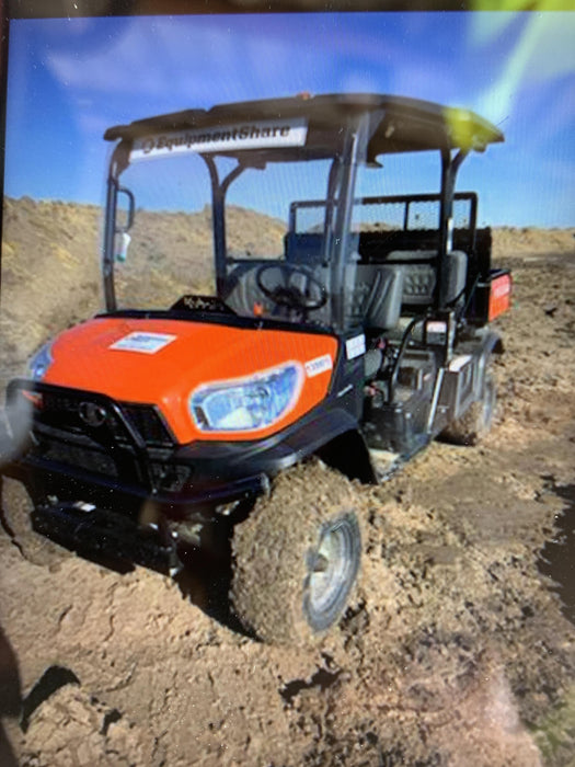 2021 Kubota RTV-X1140W-H Plastic Canopy, Windshield Acrylic Clear, LED Strobe Light, Wire Harness Kit, Back up Alarm