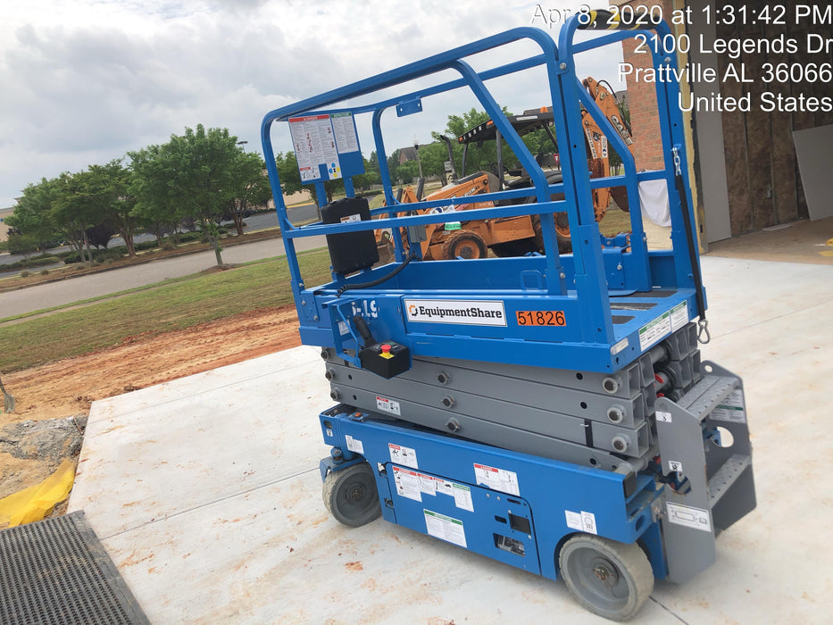 2019 Genie GS-1930 Fixed Rails with Chain Entry