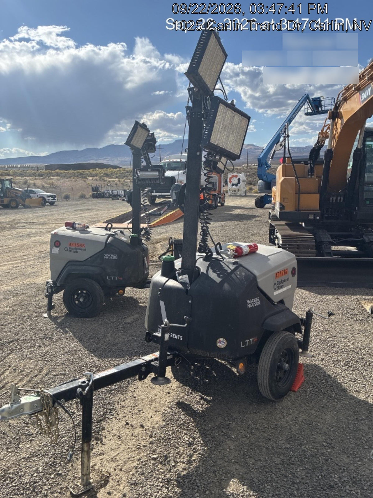 2024 Wacker Neuson LTT4 Diesel, Kohler KDW702, Deep Sea Controller, Auto Start, LED 320W, Bypass Outlet, T3