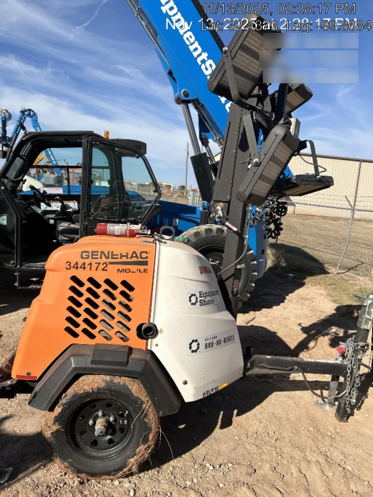 2023 Generac MLT2 Diesel, Flex Switch 120V Input, Powerzone Controller, (4) 320W LED Lights, 4kW Generator, 39.9 Gal Fuel Tank, 2" Ball, T3