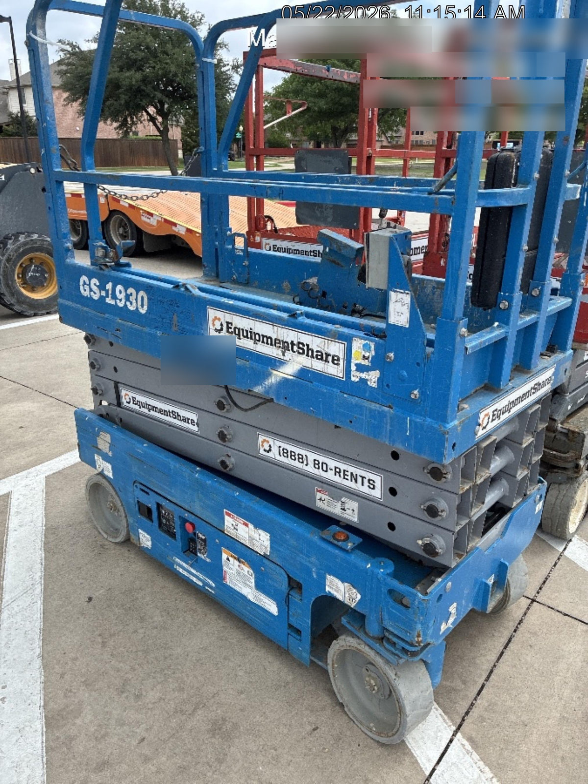 2019 Genie GS-1930 Fixed Rails with Chain Entry