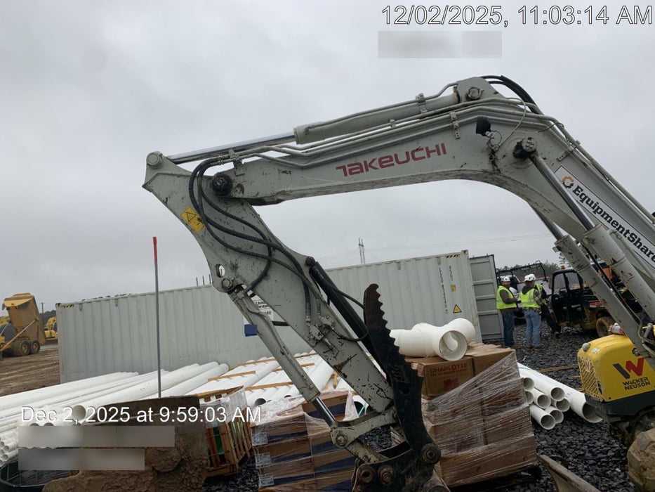 2019 Takeuchi TB290 Takeuchi TB290 Cab/Heat/AC w/Rubber Tracks, Auxiliary Hydraulics, Dozer Blade, Manual QC, 18/24/36" Buckets, Hydraulic Thumb Installed