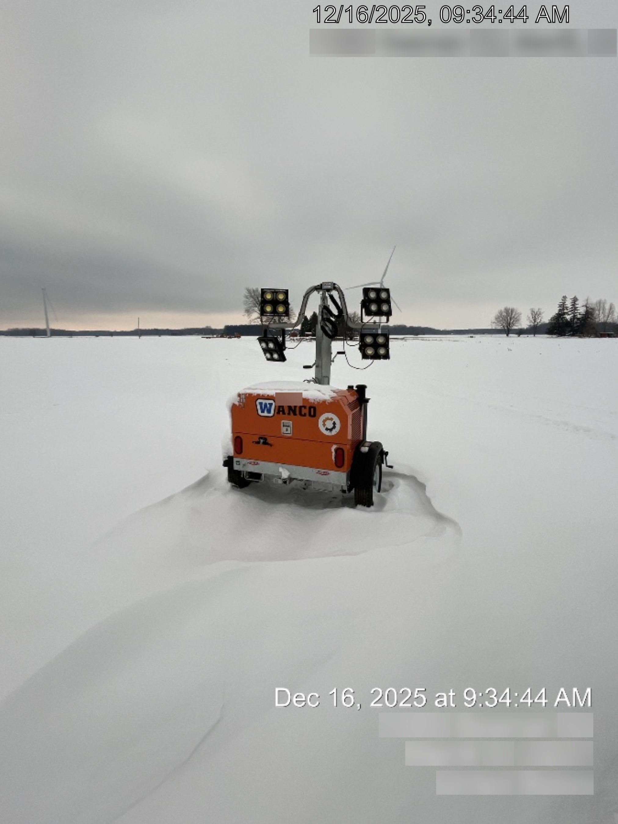 2024 Wanco WLTT-4MM4K Diesel, Deep Sea Controller, Shore Power Plug, Auto Start, (4) 350W LED Floodlights, 4kW Generator, 60 Gal Fuel Tank, 2" Ball, T3
