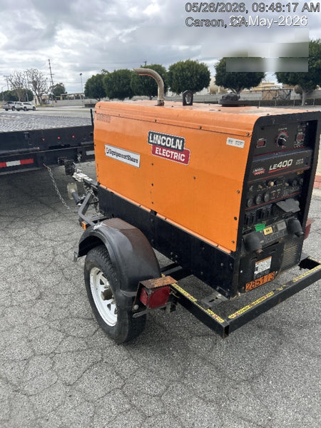 2022 Lincoln Electric LE400 Kubota V1505, Trlr, Cable Rack, Light Kit, ES Decals, T3