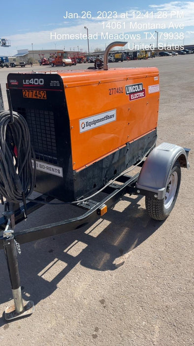 2022 Lincoln Electric LE400 Kubota V1505, Trlr, Cable Rack, Light Kit, ES Decals, T3